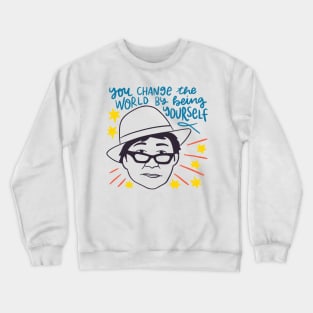 Yoko Ono quote Crewneck Sweatshirt